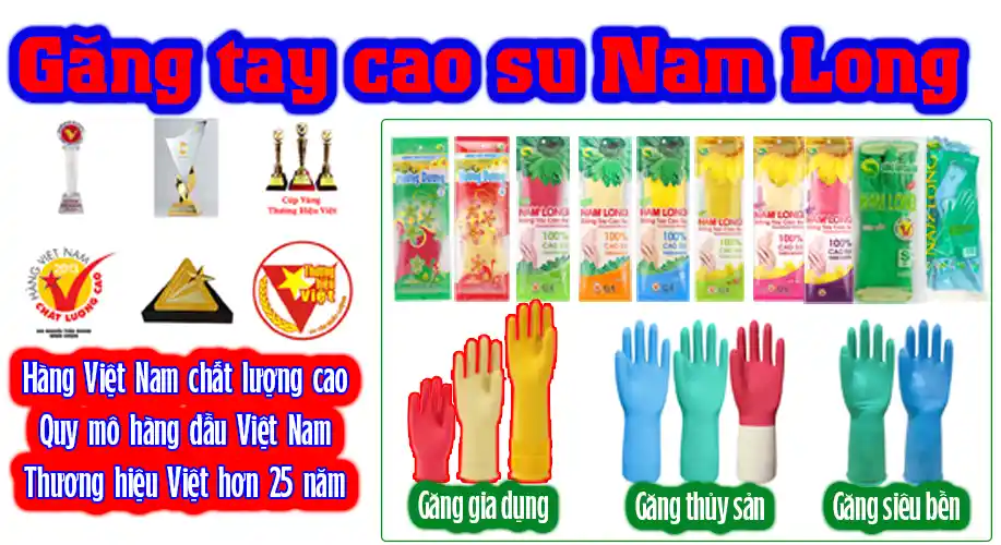 Găng Tay Cao Su Nam Long
