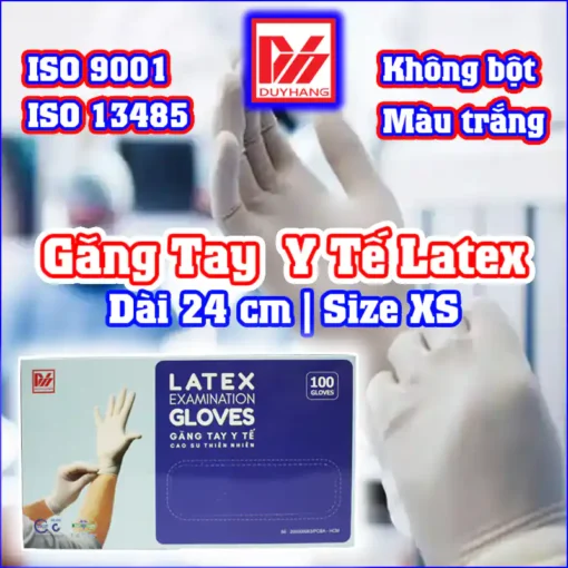 gang tay y te khong bot latex co ngan size xs
